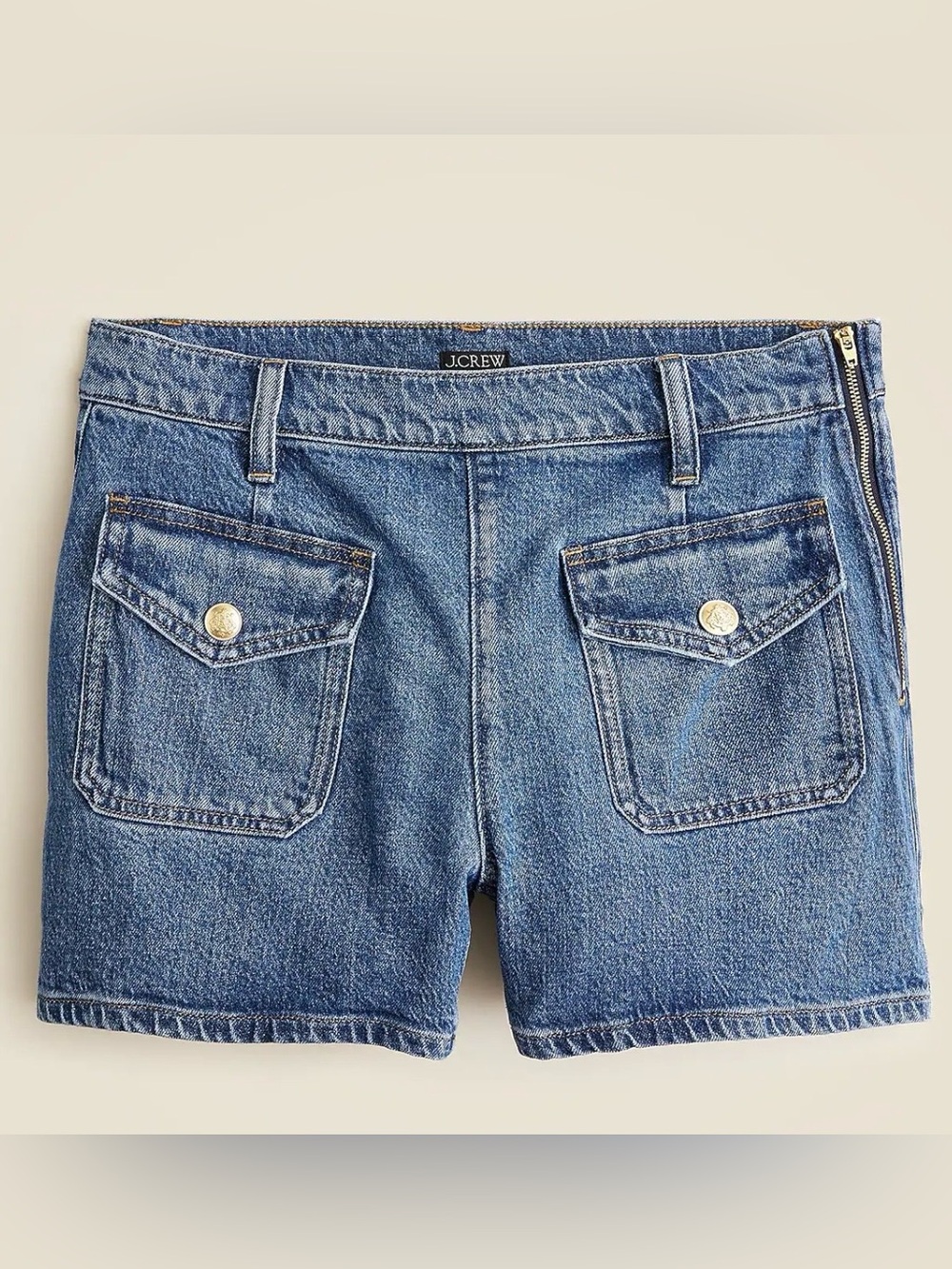 NWT J. Crew Denim short with sailor pockets size 29, 3” inseam